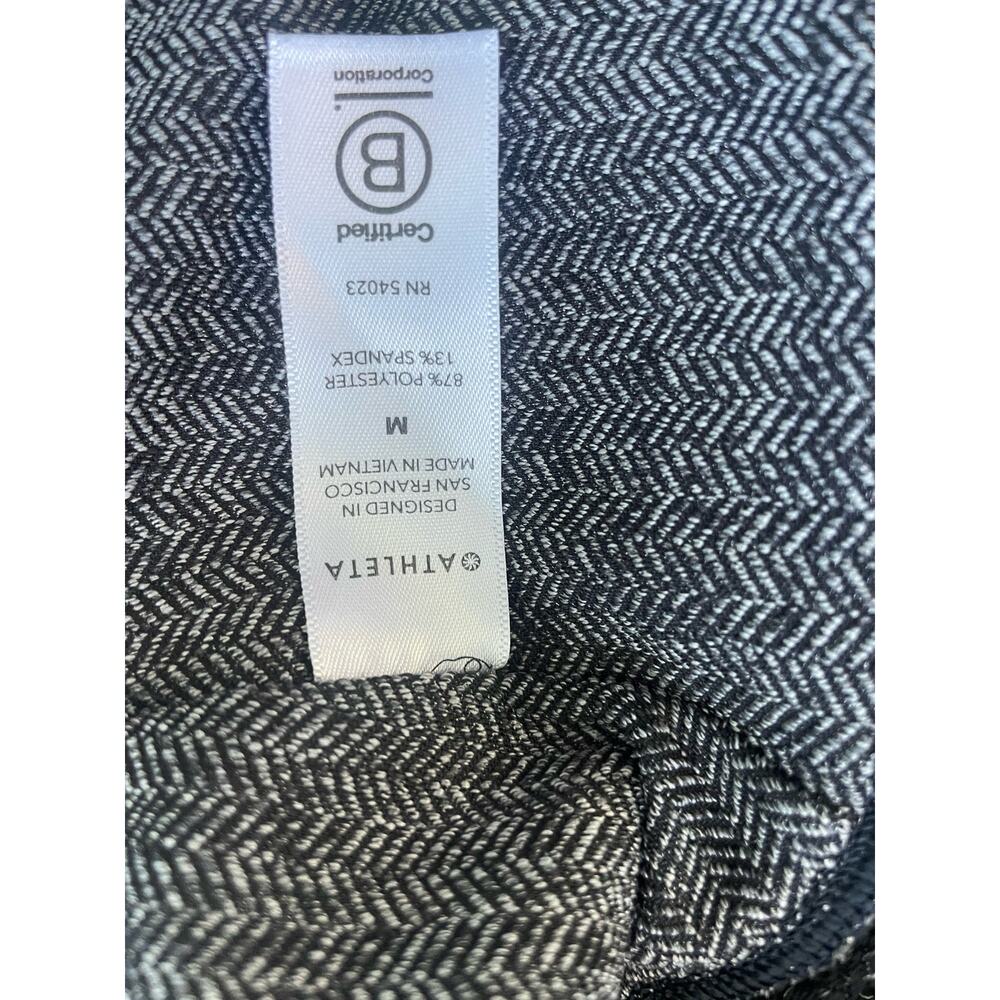 Athleta Women’s Delancey Herringbone Tight Pant Black White Size Medium Ponte - Picture 6 of 7